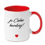 Walentynki Kubek z nadrukiem na prezent na urodziny zabawny