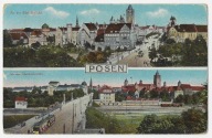 H11 Poznań Posen Wczesna składanka TRAMWAJ Mosty Zamkowy i Teatralny 1903 r