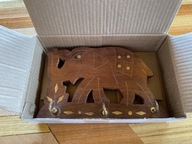 SŁOŃ RZEŹBIONY W DREWNIE WIESZAK NA KLUCZE