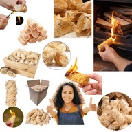 ROZPAŁKA PODPAŁKA EKO WEŁNY DRZEWNEJ DO GRILLA KOMINKA PIECA OGNISKA 10 KG