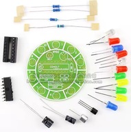 Obrotowy Zestaw LED Sterowany Dźwiękiem – Elektroniczny Zestaw DIY CD4017