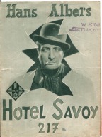 HOTEL SAVOY 217 -wyk. HANS ALBERS -film -program kinowy -lata 30-te