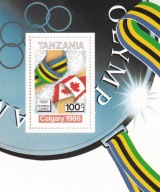 Tanzania 1988 ** cena 5,50 zł kat.3€ - sport, IO Calgary