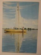 POJEZIERZE SUWALSKIE. Jacht typu "Omega" na jeziorze Wigry, CZYSTA