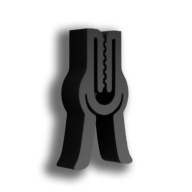 Druk 3D Klips do zamykania opakowań kawa, mąka, przekąski, zacisk 4,5 cm