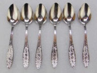 Radzieckie Sztućce, Łyżeczki нерж - 6 szt.