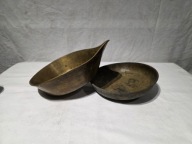 Szalki mosiężne do wagi szalkowej 5kg W.Hess Lublin 19,5cm