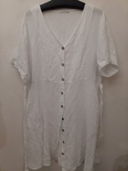 FLOYD ŚLICZNA SUKIENKA LNIANA ROZ.L/ XL ORYGINALNA BIAŁA