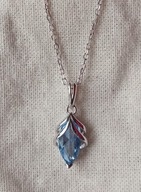 Naszyjnik srebrny kropla