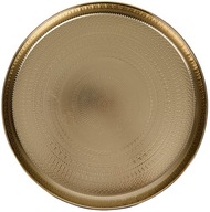 Taca Tacka Podstawka Dekoracyjna Ozdobna Złota Metalowa na Dekoracje 34 cm