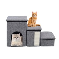 3 stopniowe schodki dla zwierząt, uniwersalne ze schowkiem do 60kg!!!