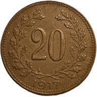 Austria. 20 halerzy 1917 Austro-Węgry