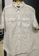 1 Koszula Sandstone biała zewnętrzna faktura kieszenie bawełna duża XXL