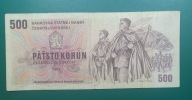 Banknot 500 koron Z83 1973 Czechosłowacja