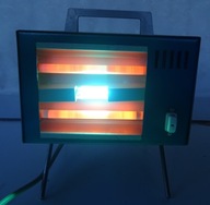 Lampa kwarcowa UV IR KB 15 + lampa grzewcza podczerwień DDR PRL 2w1 sprawna
