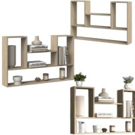 REGAŁ NA KSIĄŻKI WISZĄCY BILBAO DĄB SONOMA