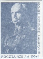 POCZTA NZS AM gen.Kazimierz Sosnkowski 1885-1969