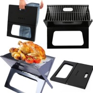 GRILL BIWAKOWY TURYSTYCZNY OGRODOWY PRZENOŚNY SKŁADANY WĘGLOWY WALIZKA