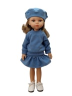 Ubranko komplet zestaw dla lalki Paola Reina 32cm bluza spódnica beret 3w1