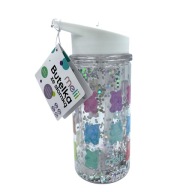 Melii GUMISIE Butelka ze Słomką 300ml Biała