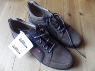 Buty Kacper 1-3415 LONG rozmiar 48 brązowe skóra wkładka 31,5 cm półbuty