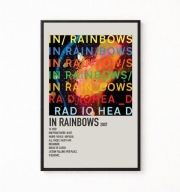 Plakat A4 z ramką RADIOHEAD "IN RAINBOWS" 21x29,7cm