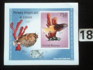 Ryby , Guine-Bissau , MNH cięty