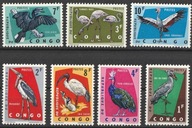 KONGO CONGO - PTAKI - FAUNA - 1963 - CZYSTE **