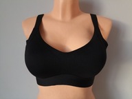 Śliczna bielizna modelujący czarny wyciągane wkładki bezszwowy 2XL