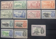 Turks i Caicos 1950 Jerzy VI Komplet * MH SG 221-233 Michel 112-124