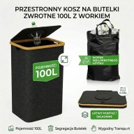 KOMPAKTOWY KOSZ 100L Do Małej Kuchni Pod Zlew Wąski Segregacja PET * OKAZJA