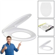 DESKA SEDESOWA WC WOLNOOPADAJĄCA UNIWERSALNA ANTYBAKTERYJNA KOŁO CERSANIT