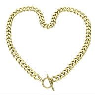 65159 Celebrytka złota stal chirurgiczna łańcuch