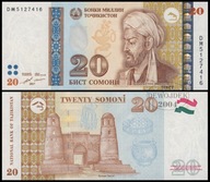 BNB - TADŻYKISTAN 20 Somoni 2017 DM 5127416 # P25b # UNC