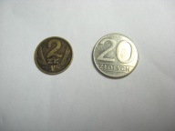 Monety obiegowe 11 szt zestaw a6