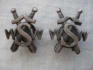 ODZNAKI KORPUSÓWKI WOJSKOWA SŁUŻBA WEWNĘTRZNA LWP - PRL NIE PRODUKOWANE