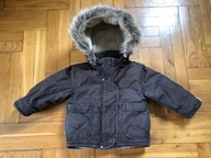 KURTKA dla dziecka r. 80 KAPTUR futerko OCIEPLANA