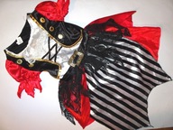 TJM 5-6 L. STRÓJ SUKNIA PIRATKI SUPER NOWA!