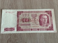 100 złotych 1948r. Specimen. Seria AG. Stan II