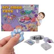 ZESTAW DO ROBIENIA GNIOTKÓW ZWIERZĘTA KOCIA ŁAPKA SQUISHY SLIME GLUTEK DIY