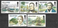 ISLE OF MAN -200 rocznica buntu na "Bounty" 1989 ** Mi 397-401 (1169)