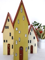 Dekoracyjne domki drewniane.