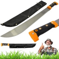 MACZETA NÓŻ Z KABURĄ OGRODOWA STALOWA KARCZOWNIK TASAK DO CIĘCIA KRZEWÓW