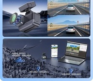 KRUNIA 2K WiFi Kamera Samochodowa GPS WDR Nocny Tryb 170° Kąt Widzenia