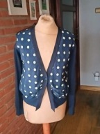 MaxMara śliczny sweterek w groszki SILK 36