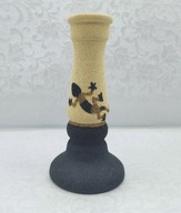 Jaszczurka na pisaku, ciekawy inny świecznik 15cm z nad Moza Śródziemnego