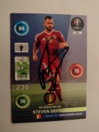 Karta panini autograf Belgia Steven Defour Road to Euro 2016