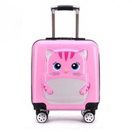 WALIZKA DZIECIĘCA 3D KOTEK BAGAŻ PODRÓŻNY DLA DZIECI ZAMEK SZYFROWY PREMIUM