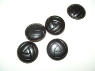 GUZIKI - 3 WZORY CZARNE VINTAGE - 5 SZT.