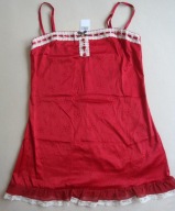 INTIMISSIMI top koszulka do spania halka czerwona koronka Mikołaj 36 38